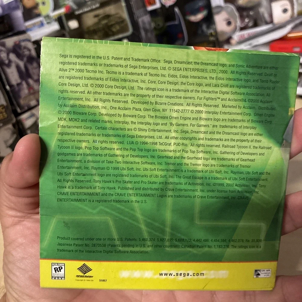 SEGA Dreamcast Generator Vol 2 Demo Disc Sonic Adventure Tony Hawk's Pro Skater